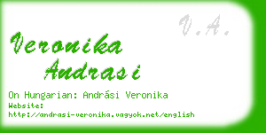 veronika andrasi business card