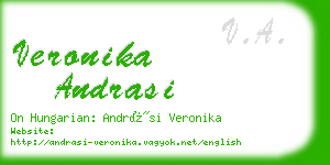 veronika andrasi business card